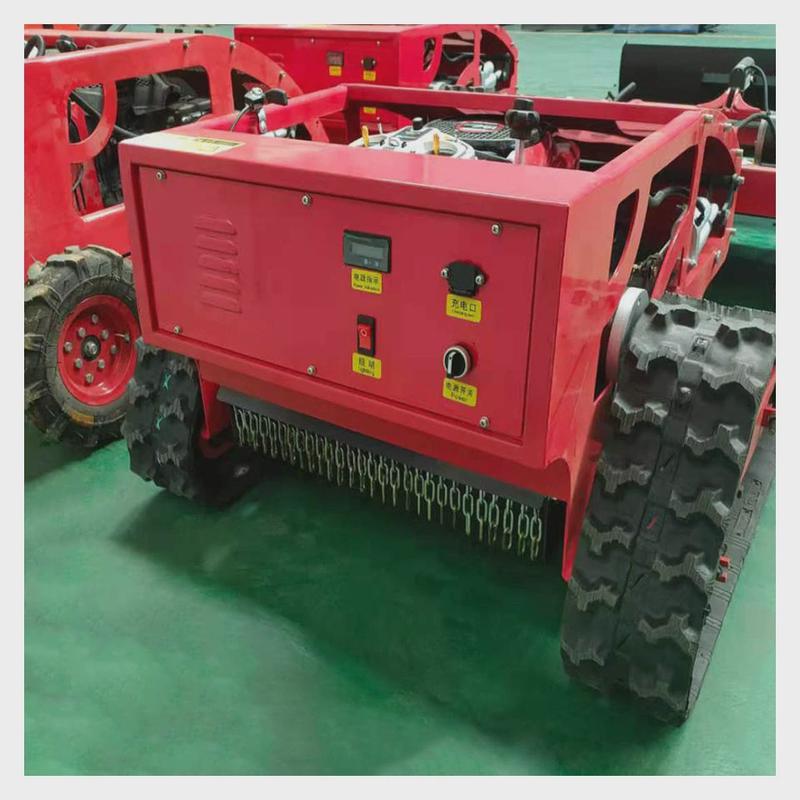 遥控四驱履带式大马力小型果园除草机农业果园无线草坪碎草割草机