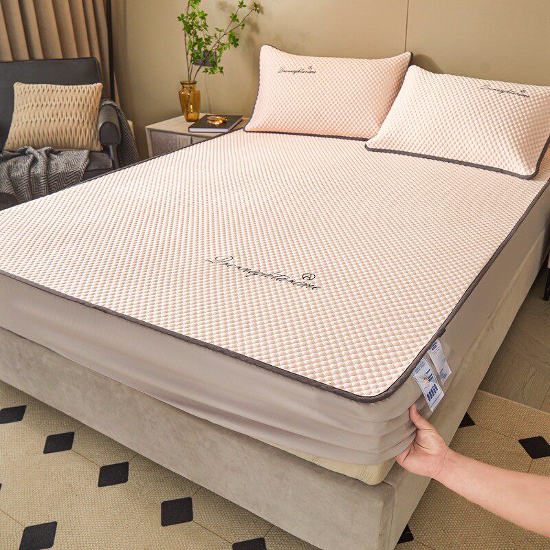 2024新款凉感款豆豆凉席冰豆豆席子床单款床笠丝单双人家用宿舍