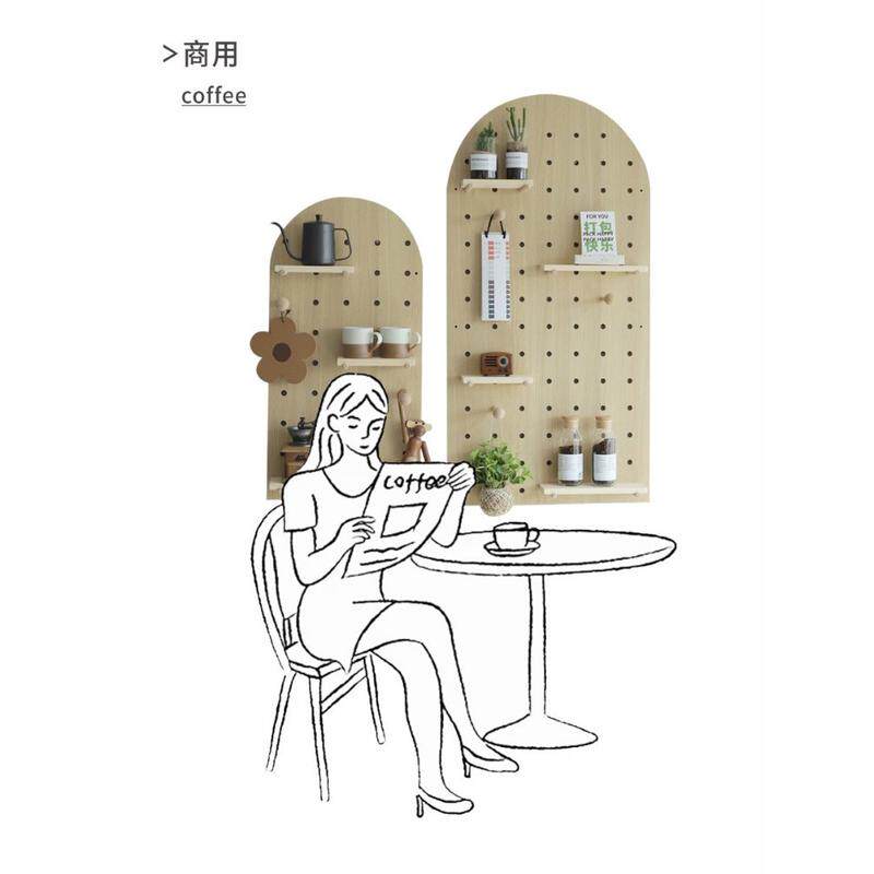 9v7t扇形洞洞板定做健身器材免打孔装饰壁挂衣帽架拱形收纳置物