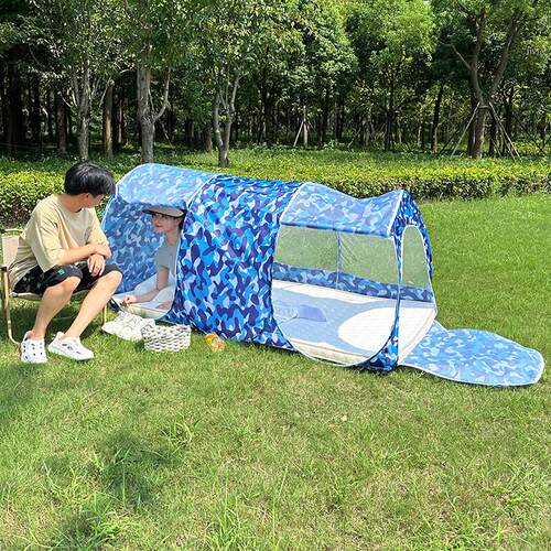 enl免安装遮光帐篷可折叠儿童防摔强保暖户外露营遮阳防蚊遮光