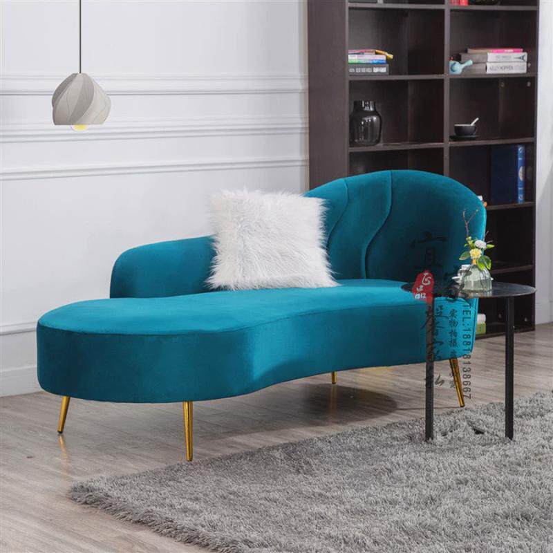 轻奢贵妃椅沙发美人榻懒人椅简约卧室单人布艺沙发阳台椅贵妇躺椅
