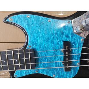 jb电贝司杨木琴体枫木头拾音器开放水波纹面板尤克里里