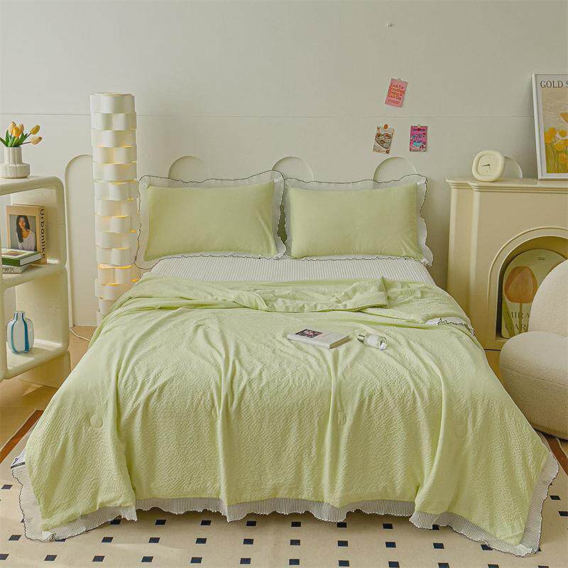 夏凉空调被子四件套儿童宿舍单人小被子双人春秋被丝绵被可机水洗