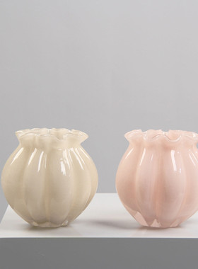 简约居家现代北欧创意玻璃花瓶家居样品间客厅卫生间家居饰品摆件