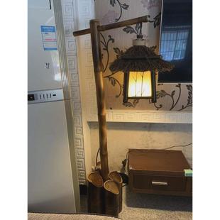 中式仿古紫竹灯手工竹竹灯古镇茶室农家乐田园装饰灯笼落地灯