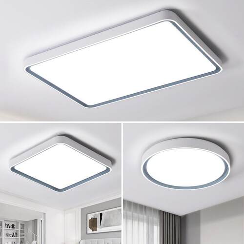 led吸顶灯卧室灯具北欧圆形方形现代简约主卧灯房间灯客厅灯厂家
