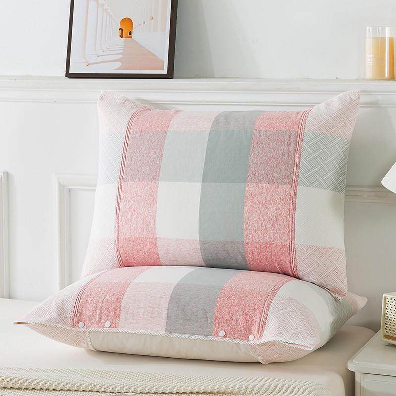 防滑枕巾2025新款纯棉一对全棉高档成人吸汗防头油可固定枕头巾