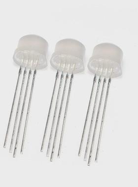 厂家直销透明雾状全彩led灯珠共阴共阳rgbf5四脚全彩发光二极管