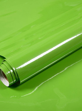 绿色珠光烤漆柜子贴纸灶台防水厨房耐高温防油墙纸自粘墙贴壁纸贴