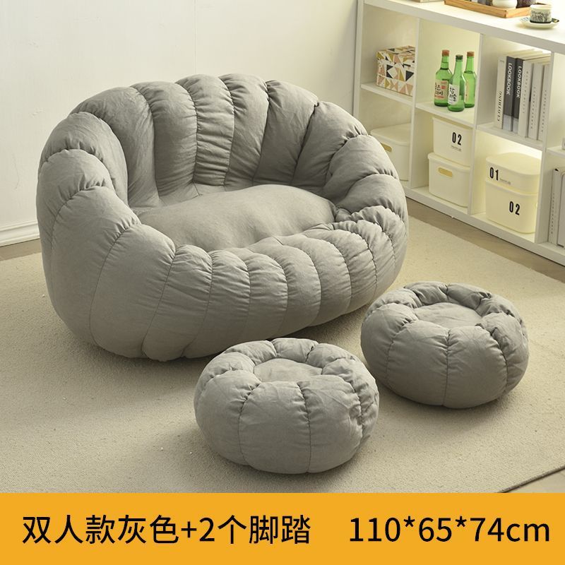 可家用卧室可躺懒人沙发豆袋睡网红阳台休闲躺椅卧室榻榻米小沙发