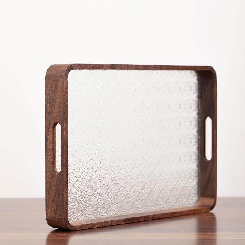 黑胡桃木客厅用长方形大托盘木质茶盘水杯收纳盘玻璃水果盘,餐饮具,果盆/果盘/果篮,淘宝优惠券,粉丝福利购,淘宝优惠卷