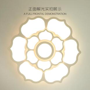 主卧室灯简约现代led吸顶灯温馨浪漫圆形儿童房间灯客厅餐厅灯具