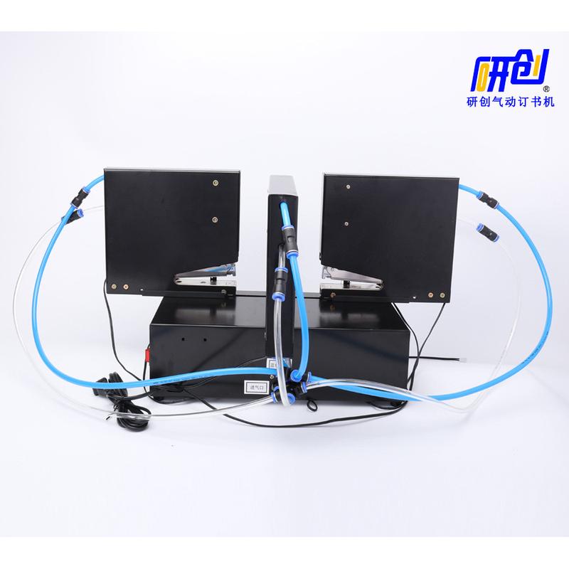 快速t型三头动订书机钉吊卡吸塑纸盒工厂用电气动自动订书机