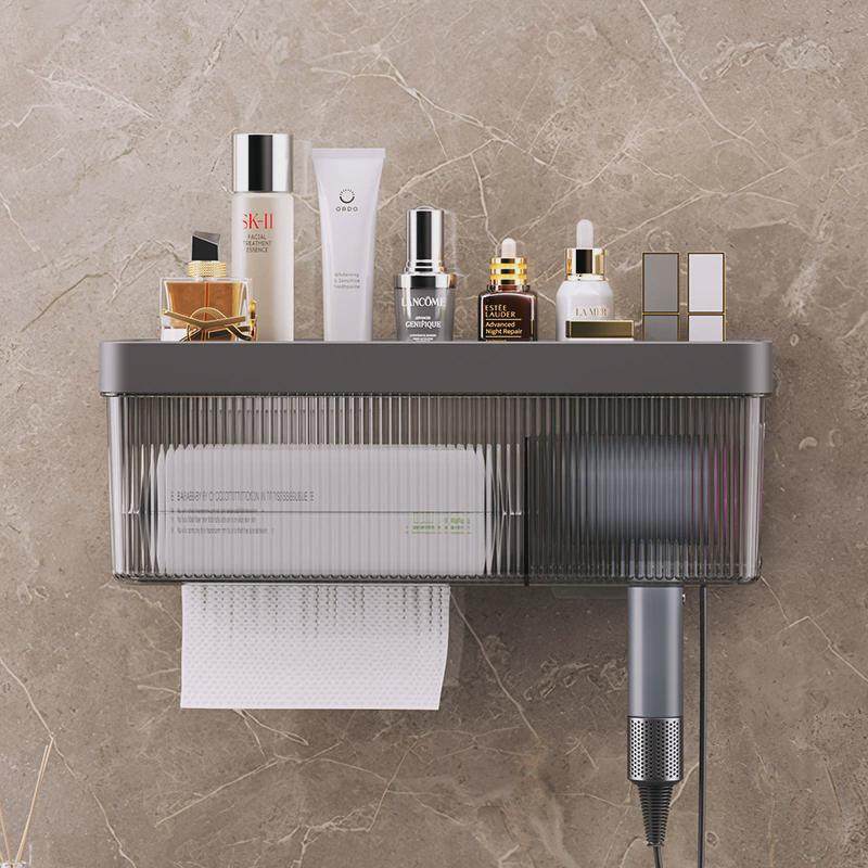 卫生间吹风机置物架洗漱台免打孔壁挂式纸巾收纳盒多功能收纳架,家庭/个人清洁工具,吹风机置物架,淘宝优惠券,粉丝福利购,淘宝优惠卷