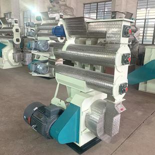 25型环模颗粒饲料机鸡鸭鱼反刍颗粒机牛羊兔饲料养殖饲料加工设备