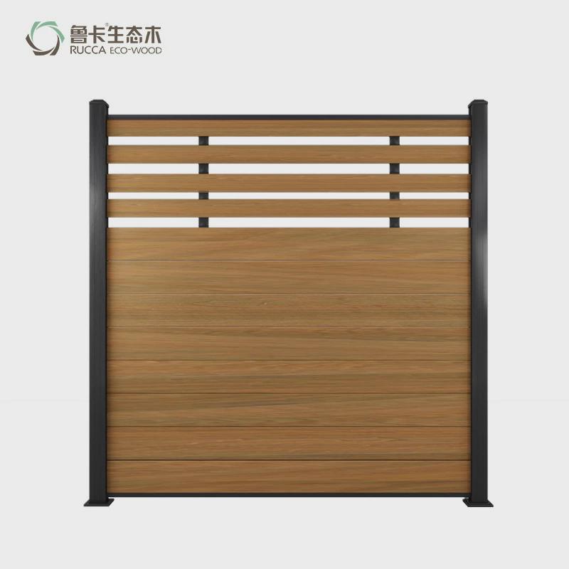 塑木户外围栏木塑围栏地板护栏栅栏栏杆院子围墙板广东厂家直销