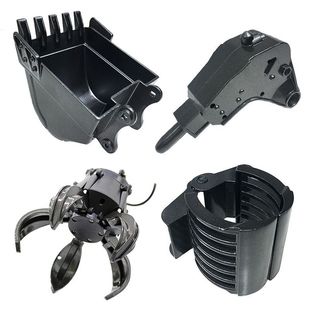 汇纳遥控挖掘机工程车配件合金550挖斗560钻头570抓木头手球头