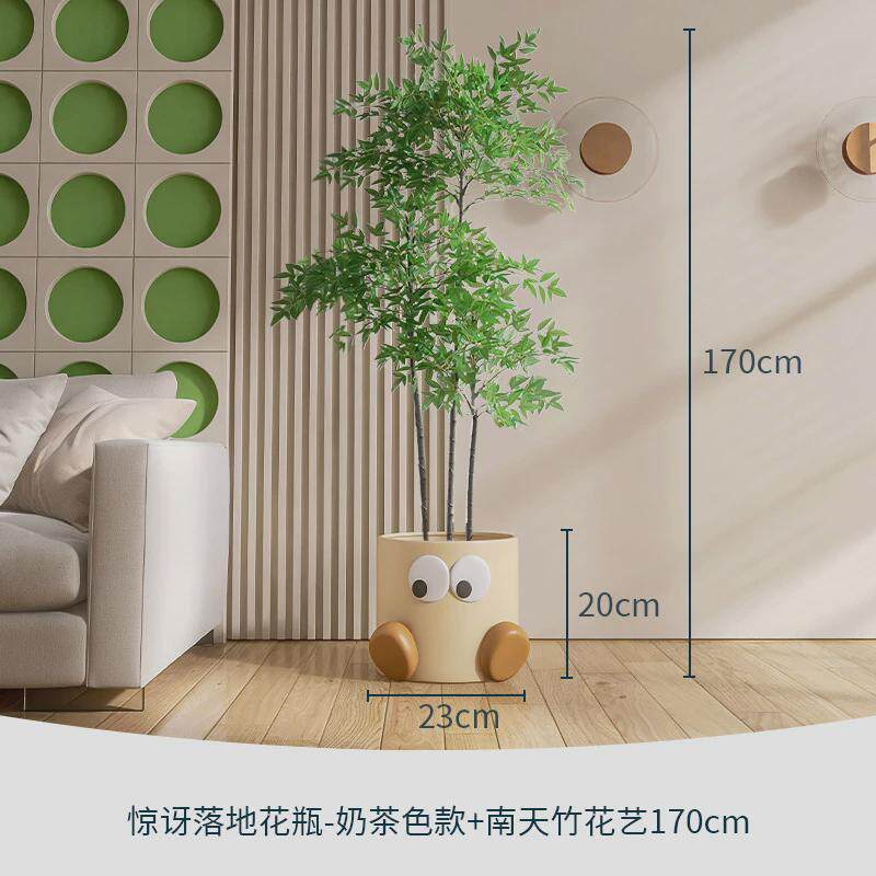 电视柜花瓶摆件客厅落地旁边盆栽家居装饰品仿真绿植创意花盆,鲜花速递/花卉仿真/绿植园艺,花盆,淘宝优惠券,粉丝福利购,淘宝优惠卷