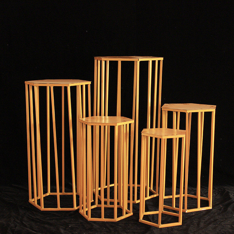 铁艺六边形蛋糕台架子甜品台迎宾区签到桌装饰摆件路引架婚庆道具,金属材料及制品,其他金属制品,淘宝优惠券,粉丝福利购,淘宝优惠卷