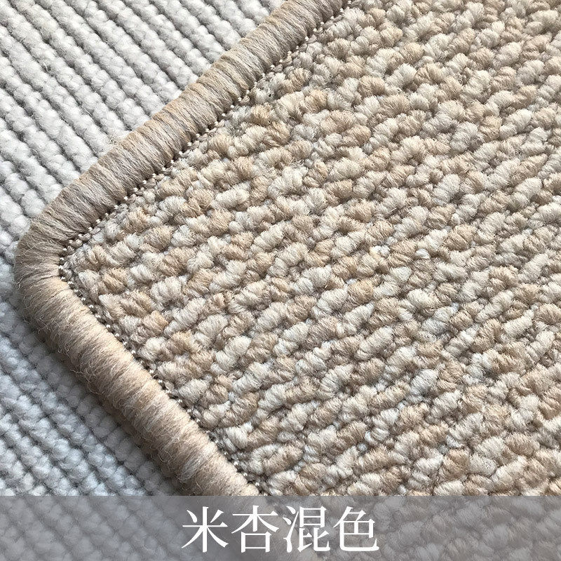 仿设计感中式日式圈绒地毯客厅沙发茶室色复古短毛毯麻家用地包邮