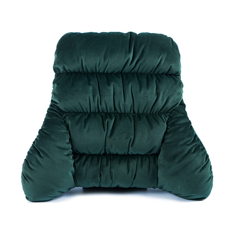 按摩靠背垫垫车载电动按摩腰靠加热办公座椅记忆棉腰靠热敷腰枕