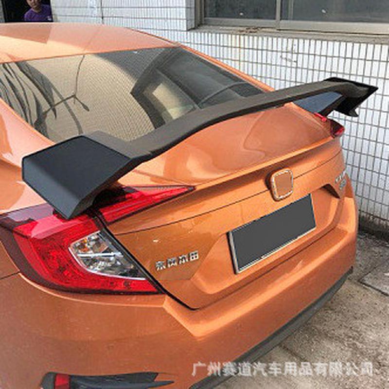 适用于16-20款十代思域Type-R款尾翼免打孔三厢思域定风翼小包围