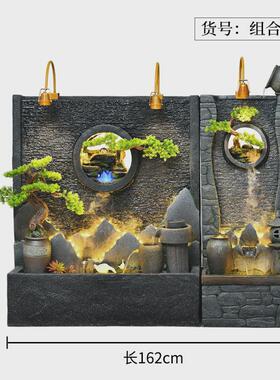 厂家直销喷泉水幕墙屏风客厅办公室庭院流水酒店假山别墅景观摆件