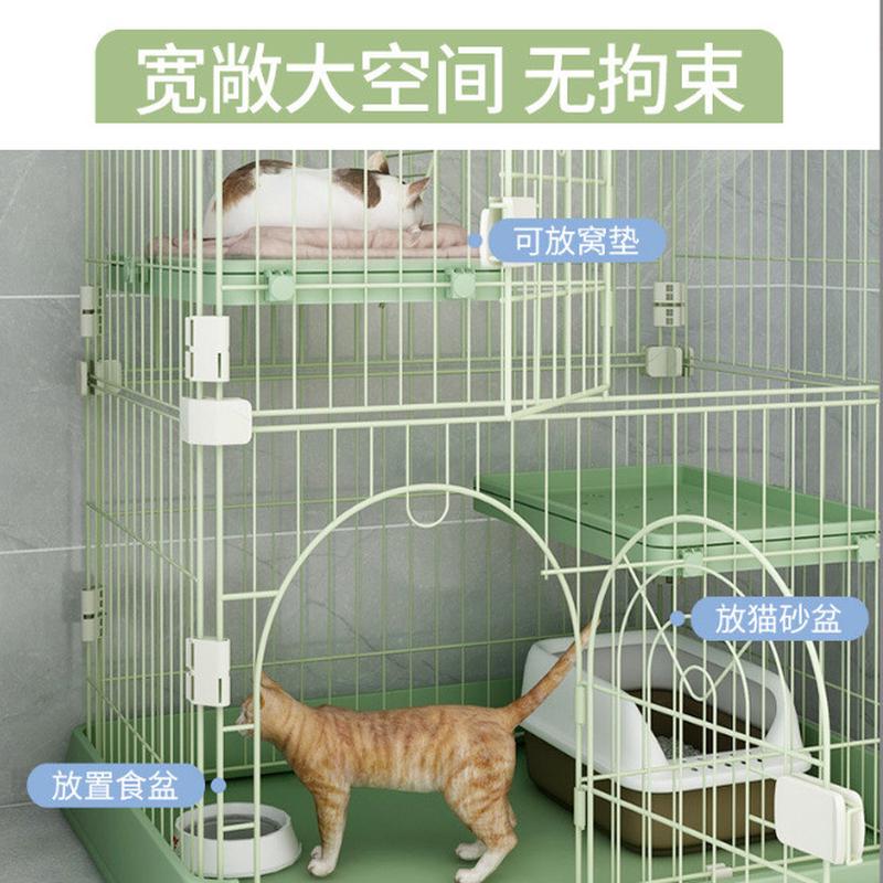 猫笼子家用室内超大自由空间双层猫笼别墅围栏猫咪宠物用品猫舍