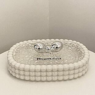 收纳玄关摆件托盘入户钥匙盘桌面置物架客厅茶几轻奢创意置物盘