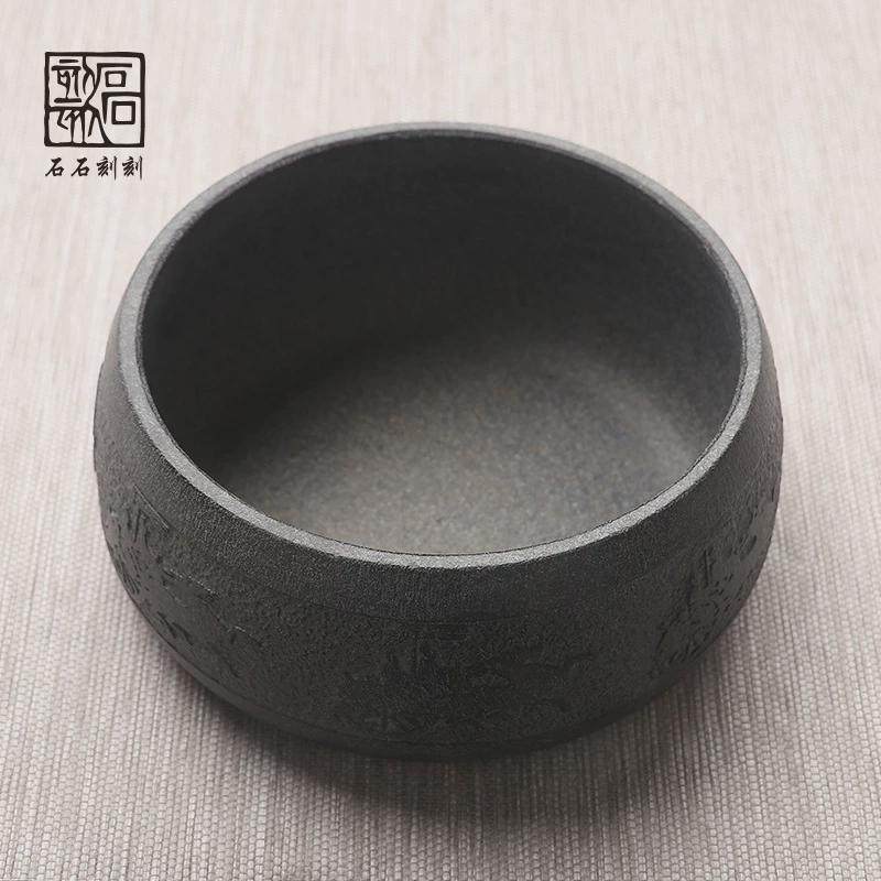 石石刻刻日式禅意手工乌金石头茶洗水盂杯洗零配件茶道功夫收纳,餐饮具,茶道/零配,淘宝优惠券,粉丝福利购,淘宝优惠卷