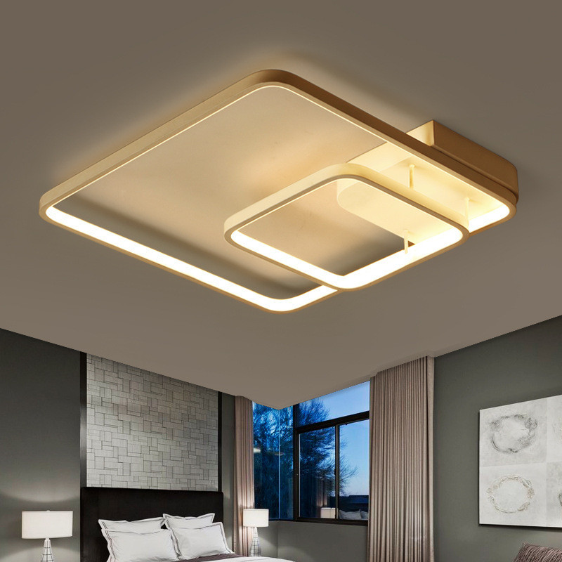 吸顶灯房间灯温馨浪漫大气客厅个性创意灯正方卧室灯简约现代