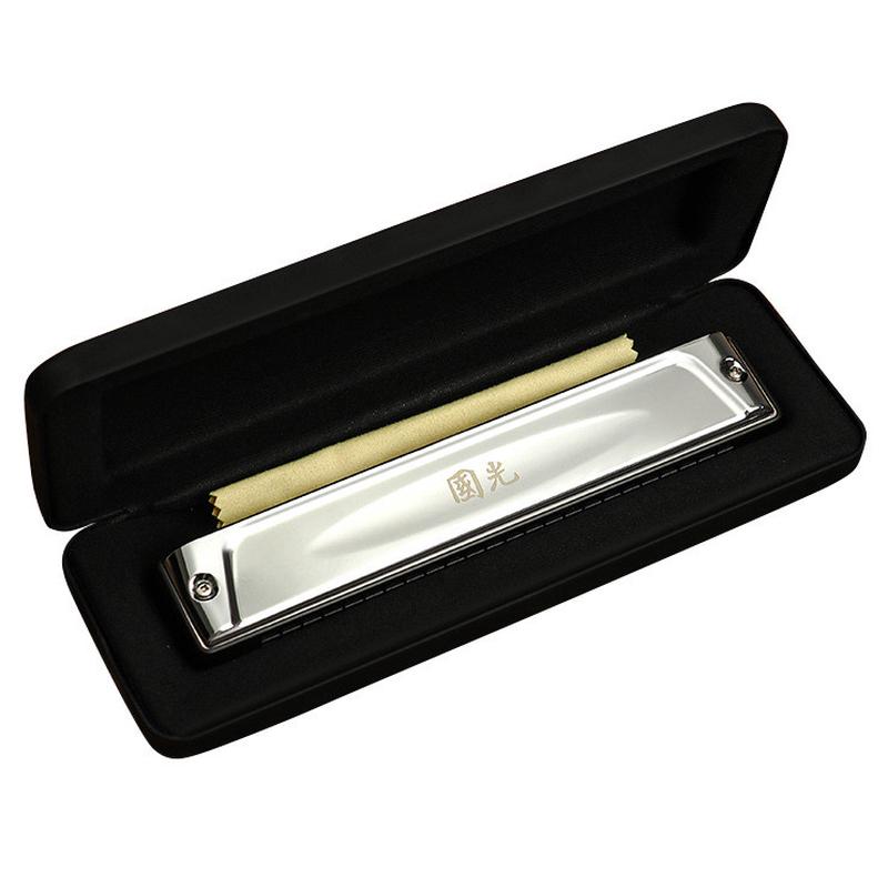 国光国之梦24孔28孔复音重音C调口琴成人自学演奏级ABDCEFG口琴