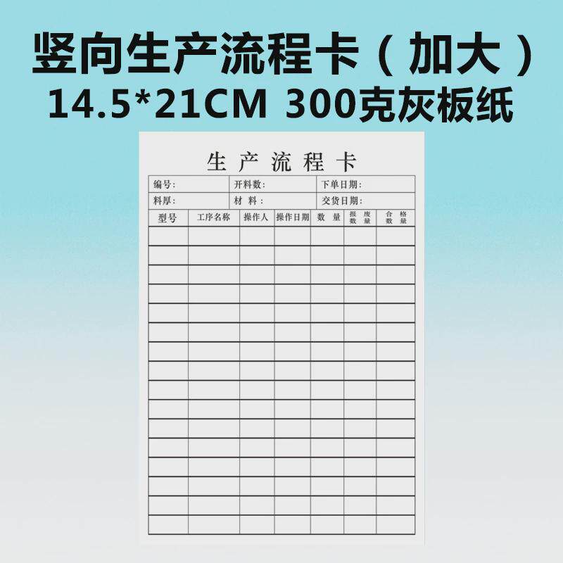 生产流程卡工厂通用车间工艺工序流转卡产品物料标识合格吊牌料存