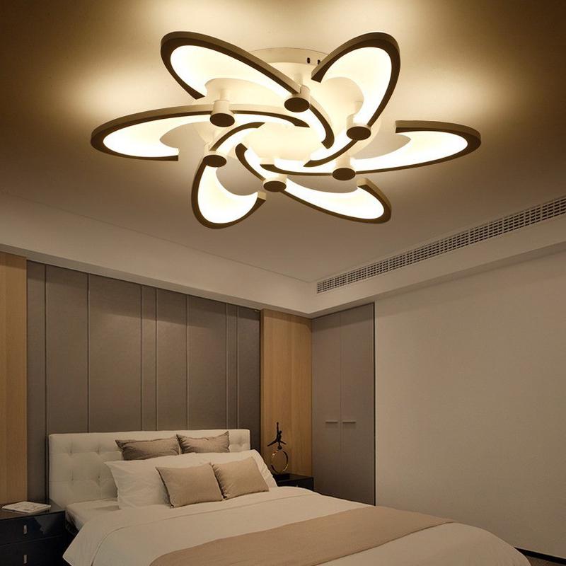 现代简约大气led客厅灯具个性花形艺术创意温馨浪漫卧室吸顶灯