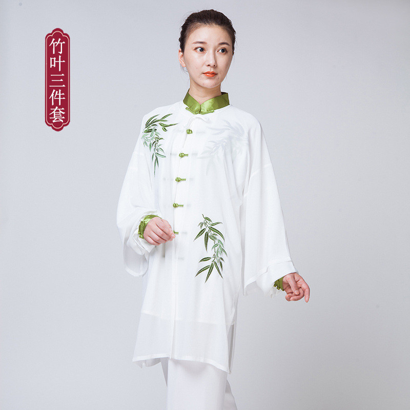 小和山太极服女夏季刺绣青花瓷太极拳练功服装比赛表演服男中国风