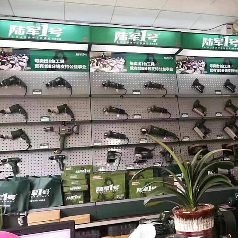 电动工具五金方孔展架背板挂板洞洞板斜展示架货架厂家直供