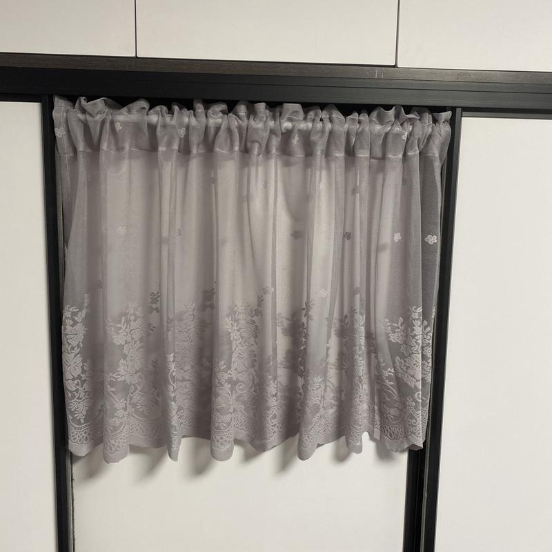 衣柜遮挡短帘免打孔韩式帘头魔术贴隔断帘装饰半帘柜子帘半截窗帘