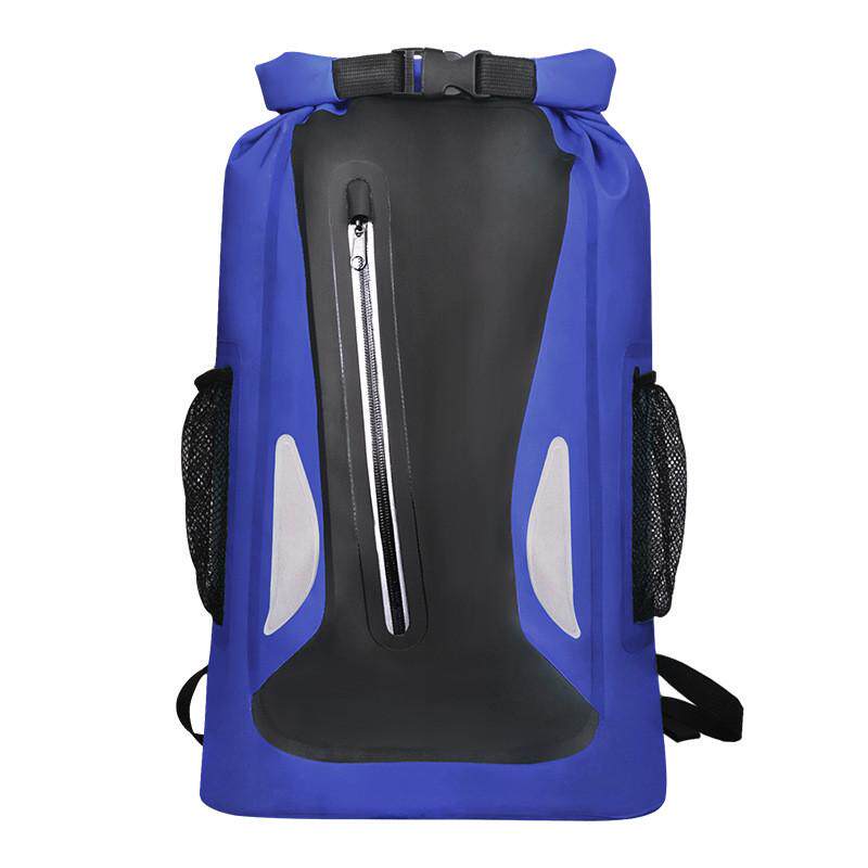 反光户外双肩防水包溯溪包漂流防水袋户外PVC漂流防水桶包夜光