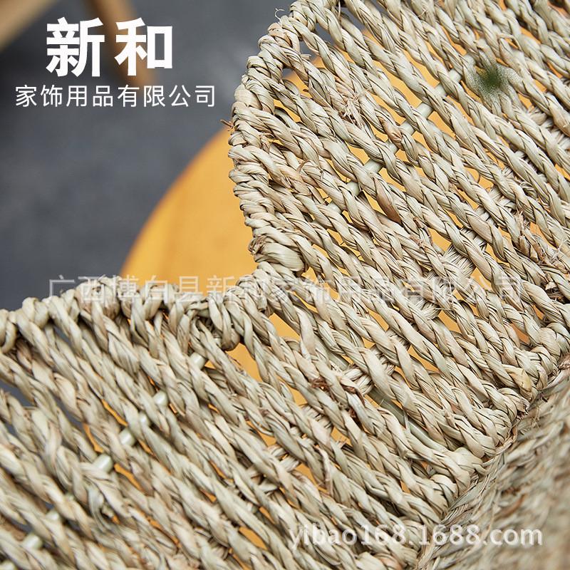 草编手工水果藤编篮收纳筐现代简约草编篮厂家直销草编篮子