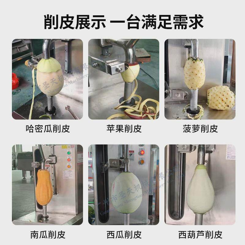 小型电动凤梨菠萝削皮果盘哈密瓜西瓜去皮机切机多功能水果刨皮机