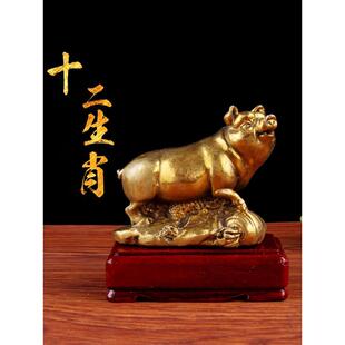 易水阁全铜十二生肖摆件全铜大小号鼠牛虎兔龙蛇马羊猴鸡狗猪摆件