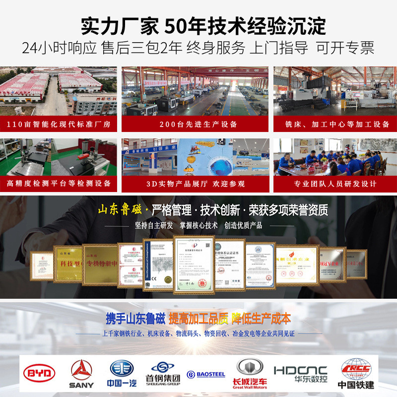 龙门铣床刨床用电永磁电cnc加工中心磁盘永磁吸盘