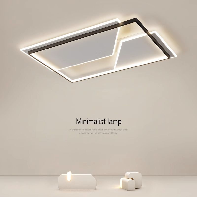 灯具广东中山客厅吸顶灯超薄简约现代长方形led新款灯具全屋套餐