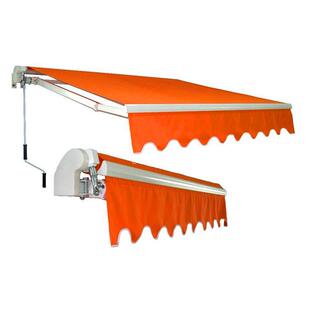供应铝合金手摇伸缩雨篷蓬别墅阳台伸缩商铺户外法式遮阳篷安装