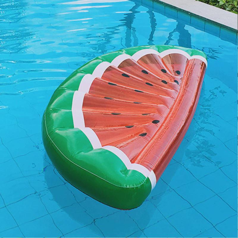 新款西瓜浮排透明半圆充气浮床批发水上成人游泳圈水上充气躺椅