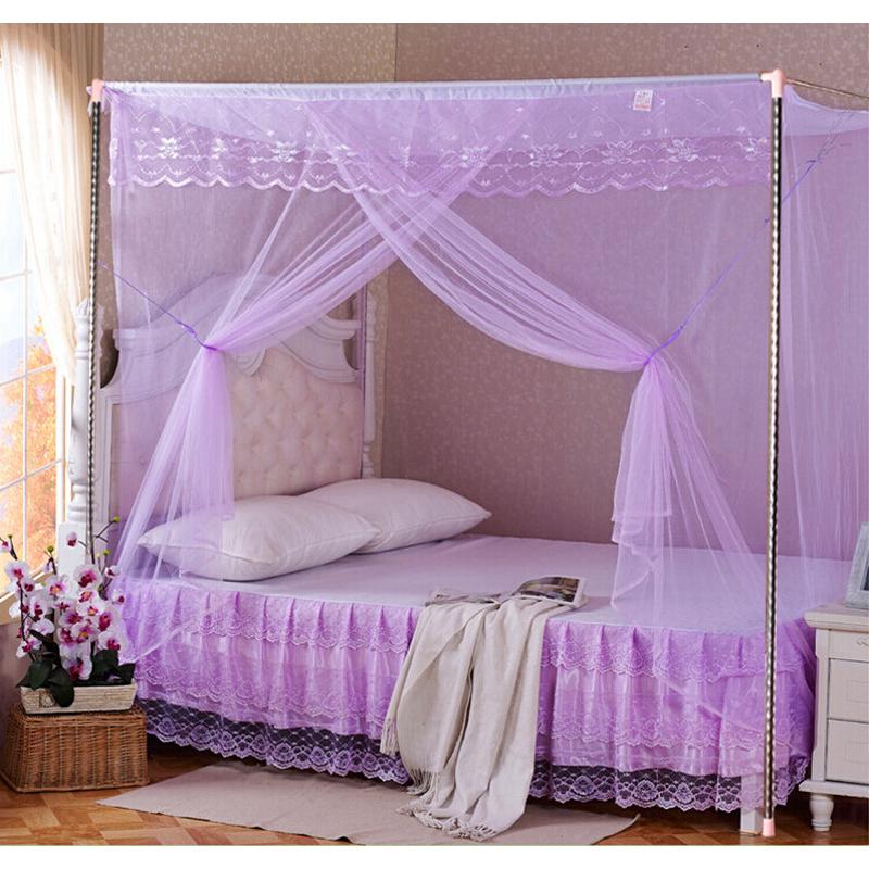 8y蚊帐1.5m1.81床单不绣钢架子落地加高单门家用新款2023支架双人