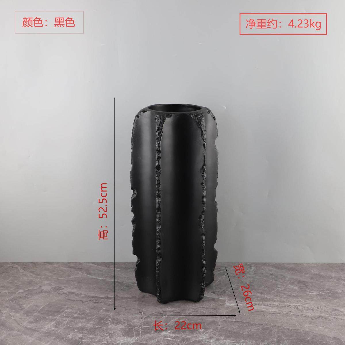 北欧创意几何树脂直筒插花花瓶摆件玄关酒店电视柜民宿家居装饰品,家居饰品,装饰摆件,淘宝优惠券,粉丝福利购,淘宝优惠卷