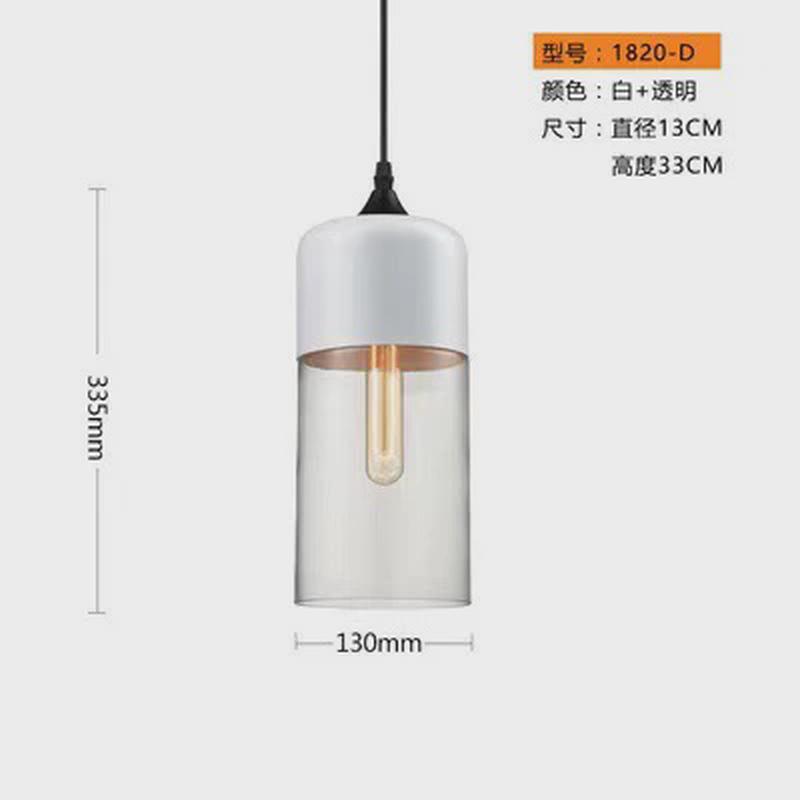 北欧工业风loft餐厅黑色玻璃吊灯个性复古艺术创意酒吧吧台组合灯