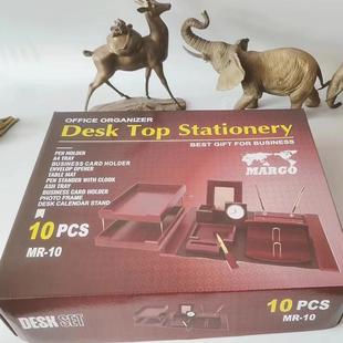 老板桌办公桌摆件办公室高档装饰品轻奢文台收纳笔筒创意桌面用品