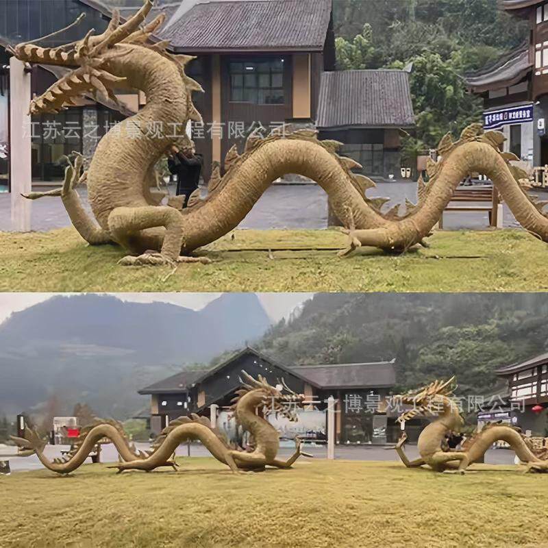打草绳工艺品稻草人假人编织人偶制作粮仓制作丰收节摆件草垛装饰